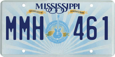 MS license plate MMH461