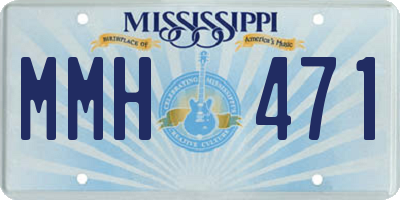 MS license plate MMH471