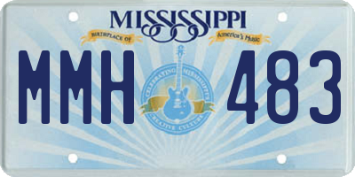 MS license plate MMH483