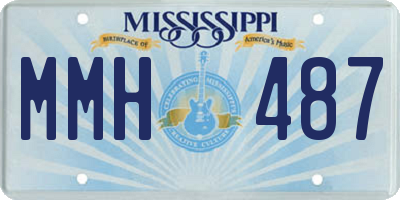 MS license plate MMH487