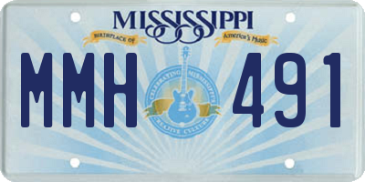 MS license plate MMH491