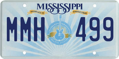 MS license plate MMH499