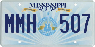 MS license plate MMH507