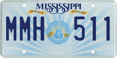 MS license plate MMH511