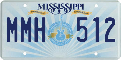 MS license plate MMH512