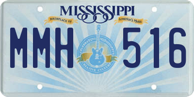 MS license plate MMH516