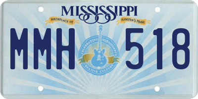 MS license plate MMH518