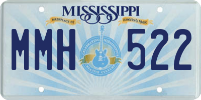 MS license plate MMH522