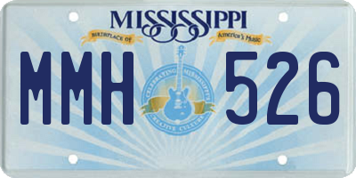 MS license plate MMH526