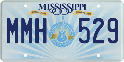 MS license plate MMH529