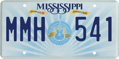 MS license plate MMH541
