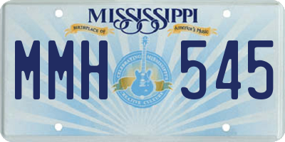MS license plate MMH545