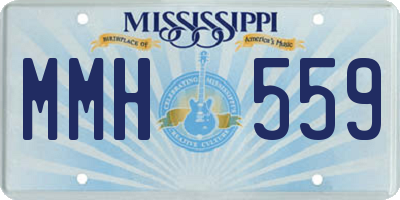 MS license plate MMH559