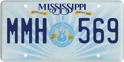 MS license plate MMH569