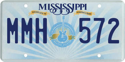 MS license plate MMH572