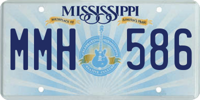 MS license plate MMH586