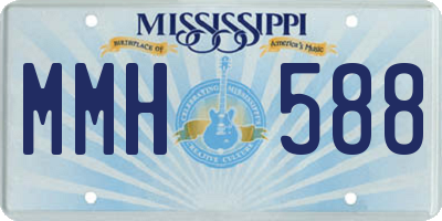 MS license plate MMH588