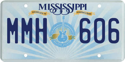 MS license plate MMH606