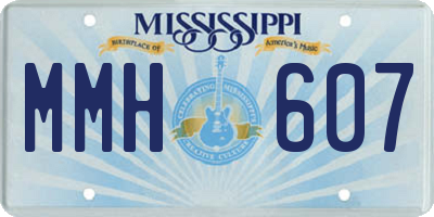 MS license plate MMH607