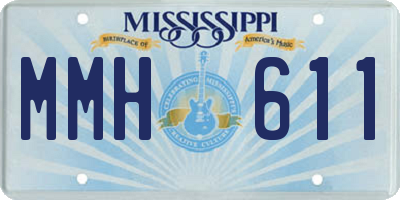 MS license plate MMH611