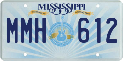 MS license plate MMH612