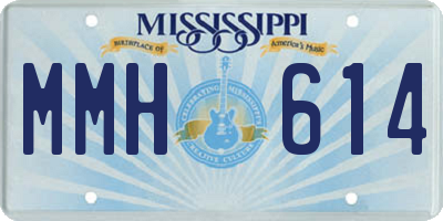 MS license plate MMH614