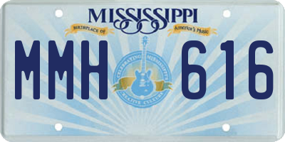 MS license plate MMH616