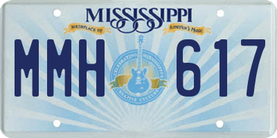 MS license plate MMH617