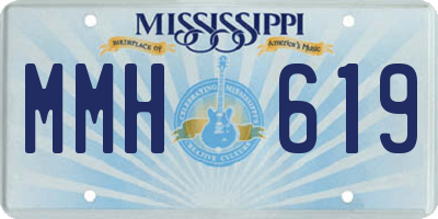 MS license plate MMH619