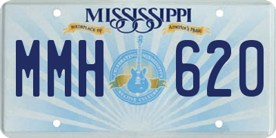 MS license plate MMH620