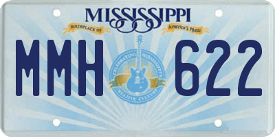 MS license plate MMH622