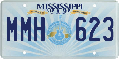 MS license plate MMH623