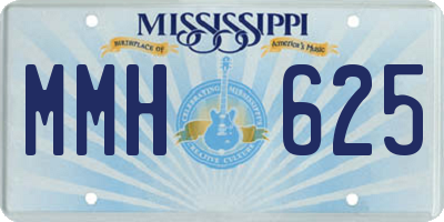 MS license plate MMH625