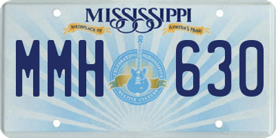 MS license plate MMH630
