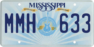 MS license plate MMH633