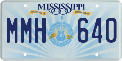 MS license plate MMH640