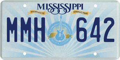 MS license plate MMH642