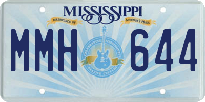 MS license plate MMH644