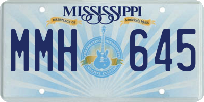 MS license plate MMH645