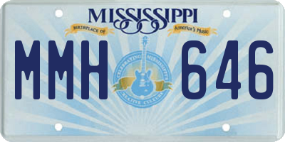 MS license plate MMH646