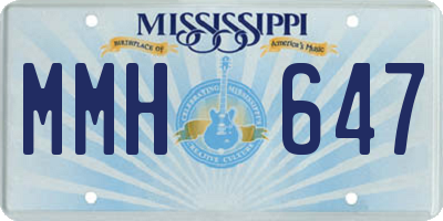 MS license plate MMH647