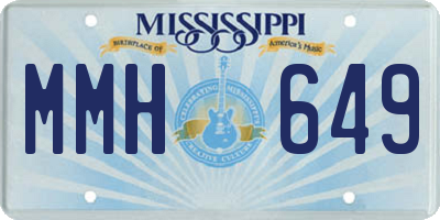 MS license plate MMH649