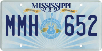 MS license plate MMH652