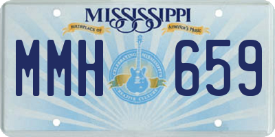 MS license plate MMH659
