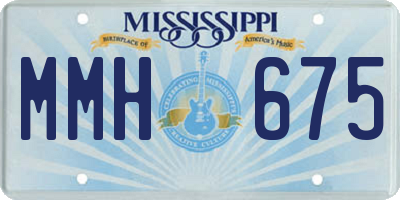 MS license plate MMH675
