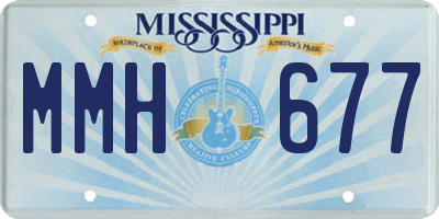 MS license plate MMH677