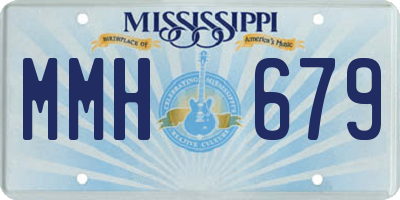 MS license plate MMH679