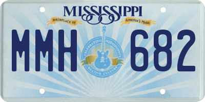 MS license plate MMH682