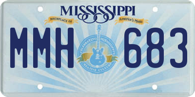 MS license plate MMH683
