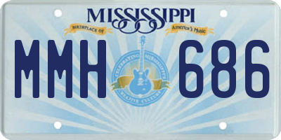 MS license plate MMH686